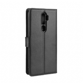 Flipové Pouzdro Na Oppo A9 2020 Peněženkové Pouzdro Styl Kůže