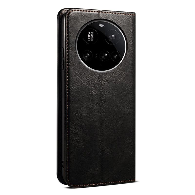 Kožené Pouzdro Folio Xiaomi 15 Ultra Voskovaná Umělá Kůže