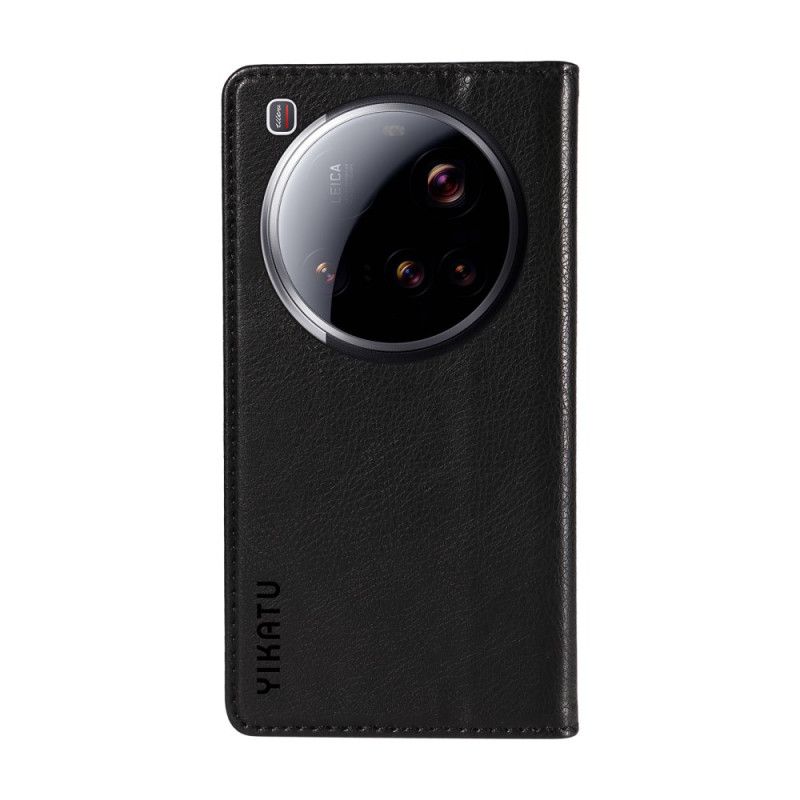 Kožené Pouzdro Folio Xiaomi 15 Ultra Yikatu Liči Umělá Kůže