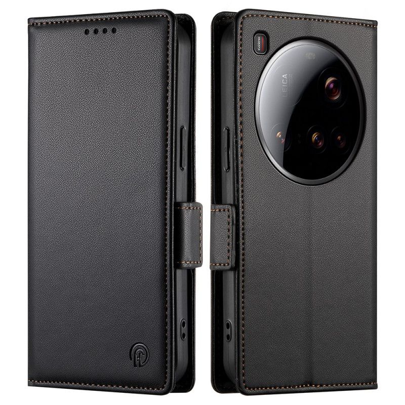 Kožený Kryt Na Xiaomi 15 Ultra Dvojitá Spona