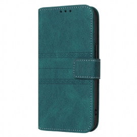 Kožený Kryt Na Xiaomi 15 Ultra Dvojitý Vlys