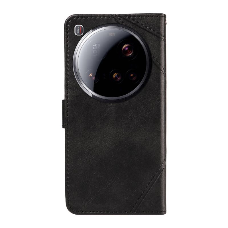 Kožený Kryt Na Xiaomi 15 Ultra Geometrický Design