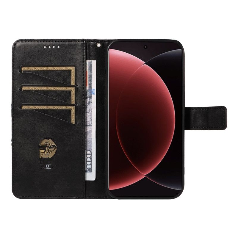 Kožený Kryt Na Xiaomi 15 Ultra Geometrický Design