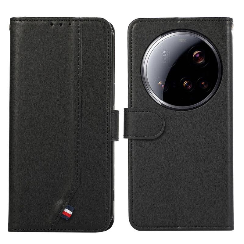 Kožený Kryt Na Xiaomi 15 Ultra Hedvábná Textura S Rfid Blokováním