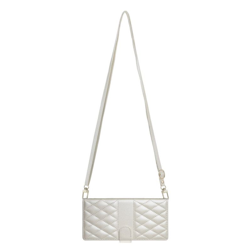 Kožený Kryt Na Xiaomi 15 Ultra Prošívaná S Popruhem A Ramenním Popruhem