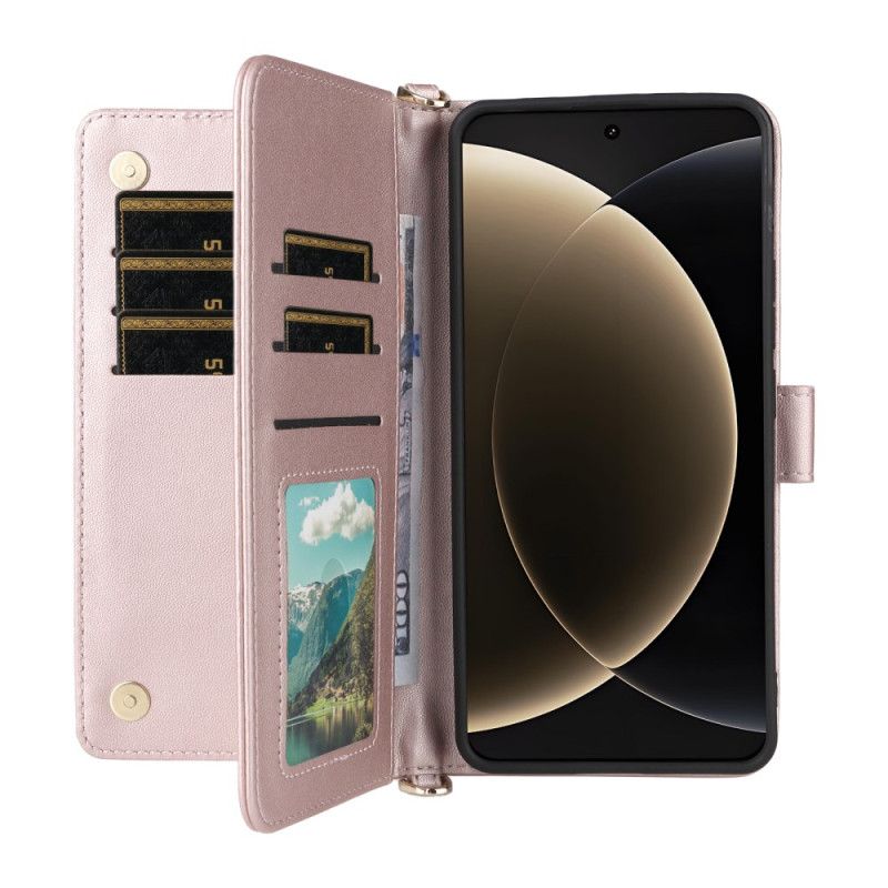 Kožený Kryt Na Xiaomi 15 Ultra Ramenní Popruh A Popruh