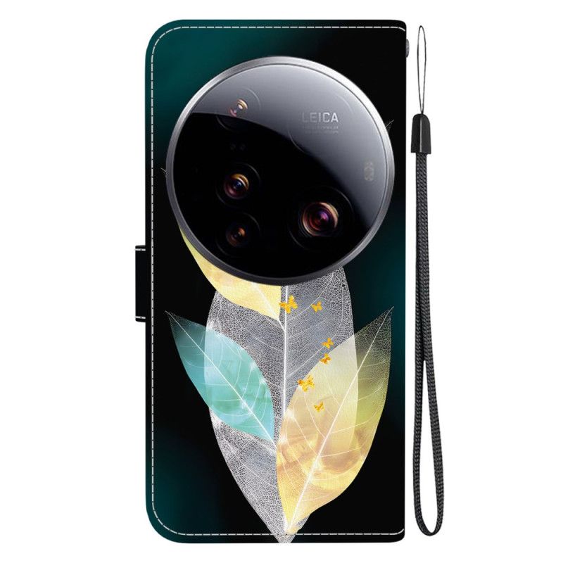 Kožený Kryt Xiaomi 15 Ultra Barevné Listy