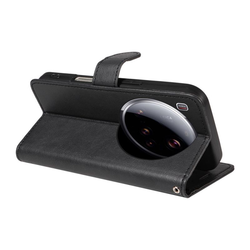 Kožený Kryt Xiaomi 15 Ultra Jednoduchá Umělá Kůže