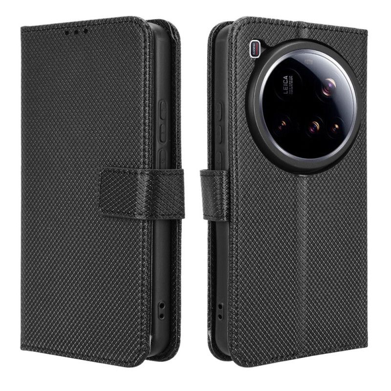 Kožený Kryt Xiaomi 15 Ultra Prošívání Popruhu