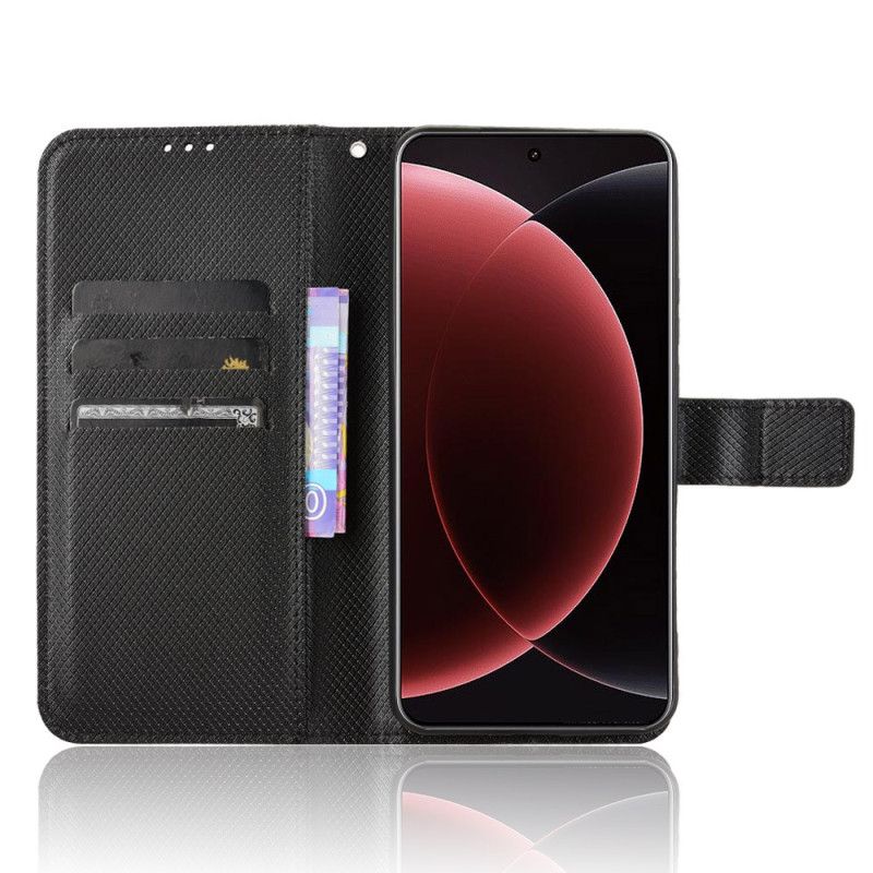 Kožený Kryt Xiaomi 15 Ultra Prošívání Popruhu