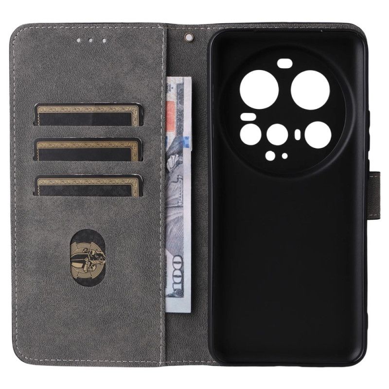 Kožený Kryt Xiaomi 15 Ultra Semišový Efekt Rfid Blokování