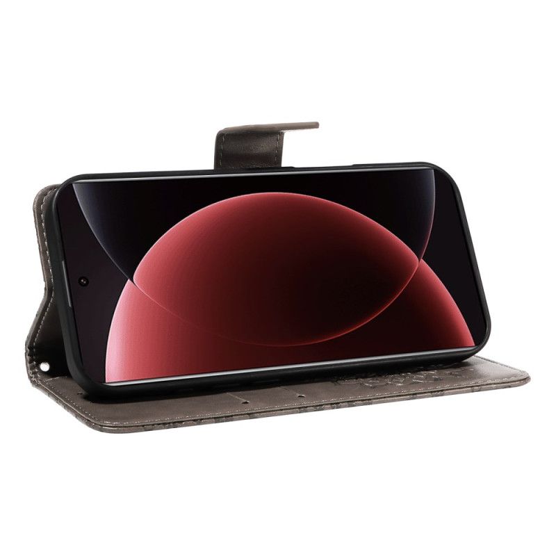 Kožený Kryt Xiaomi 15 Ultra Slunečnicový Vzor