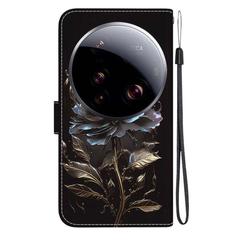 Kožený Kryt Xiaomi 15 Ultra Černá Růže