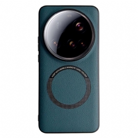 Kryt Xiaomi 15 Ultra Kompatibilní S Koženým Efektem Magsafe