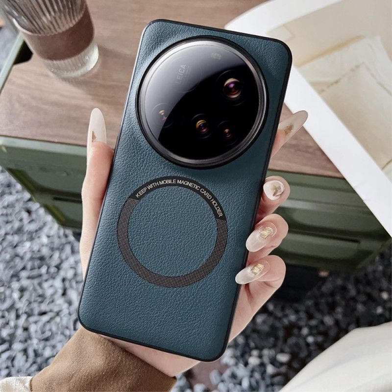 Kryt Xiaomi 15 Ultra Kompatibilní S Koženým Efektem Magsafe