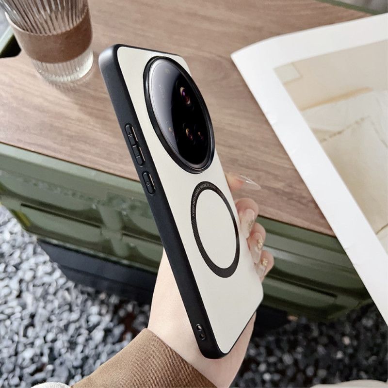 Kryt Xiaomi 15 Ultra Kompatibilní S Koženým Efektem Magsafe