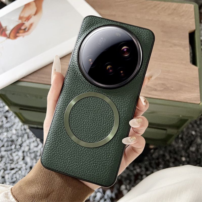 Kryt Xiaomi 15 Ultra Kompatibilní S Kůží Magsafe Lychee