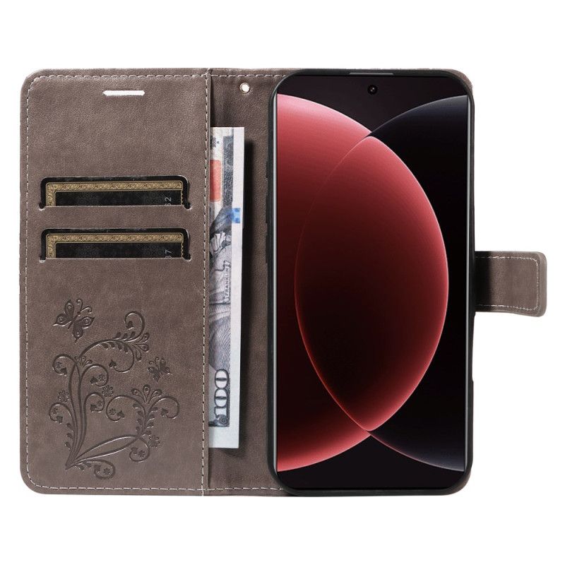 Peněženková Pouzdra Xiaomi 15 Ultra Kryty Na Mobil Obří Motýli