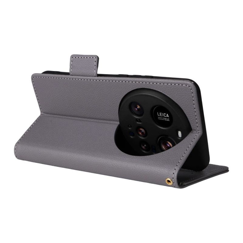 Peněženková Pouzdra Xiaomi 15 Ultra Kryty Na Mobil Texturovaný Design Popruhu