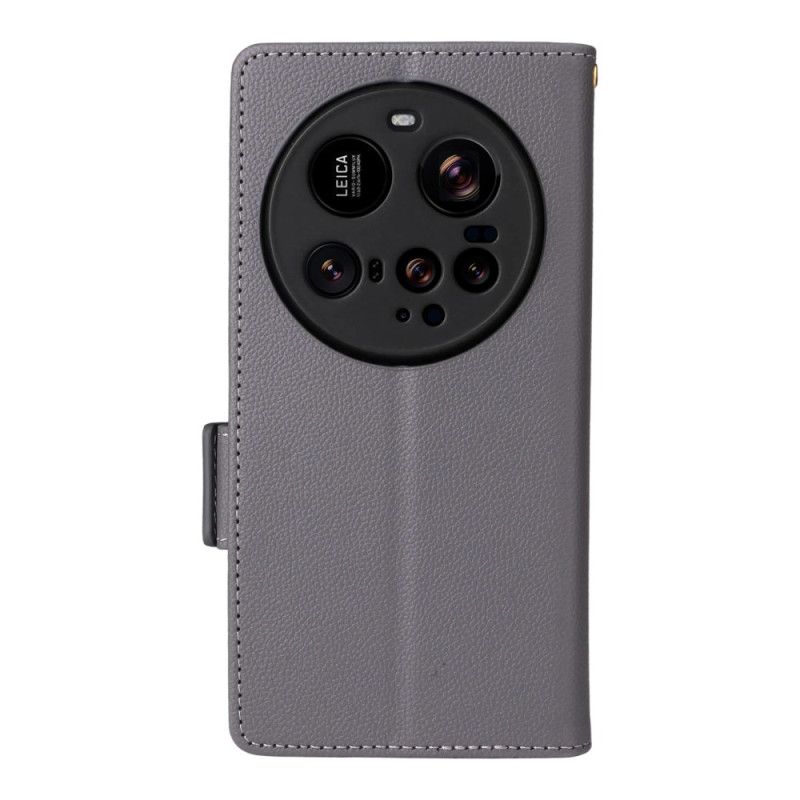 Peněženková Pouzdra Xiaomi 15 Ultra Kryty Na Mobil Texturovaný Design Popruhu