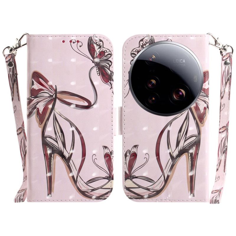 Peněženková Pouzdra Xiaomi 15 Ultra Vysoké Podpatky Se Šňůrkou