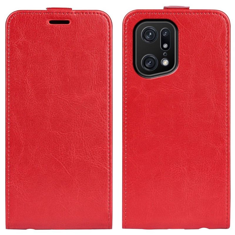 Flipové Pouzdro Na Oppo Find X5 Pro Kožené Pouzdro Vertikální Umělá Kůže