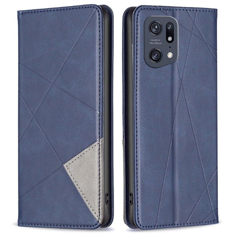 Flipové Pouzdro Na Oppo Find X5 Pro Kožený Držák Na Karty Ve Stylu Célinia