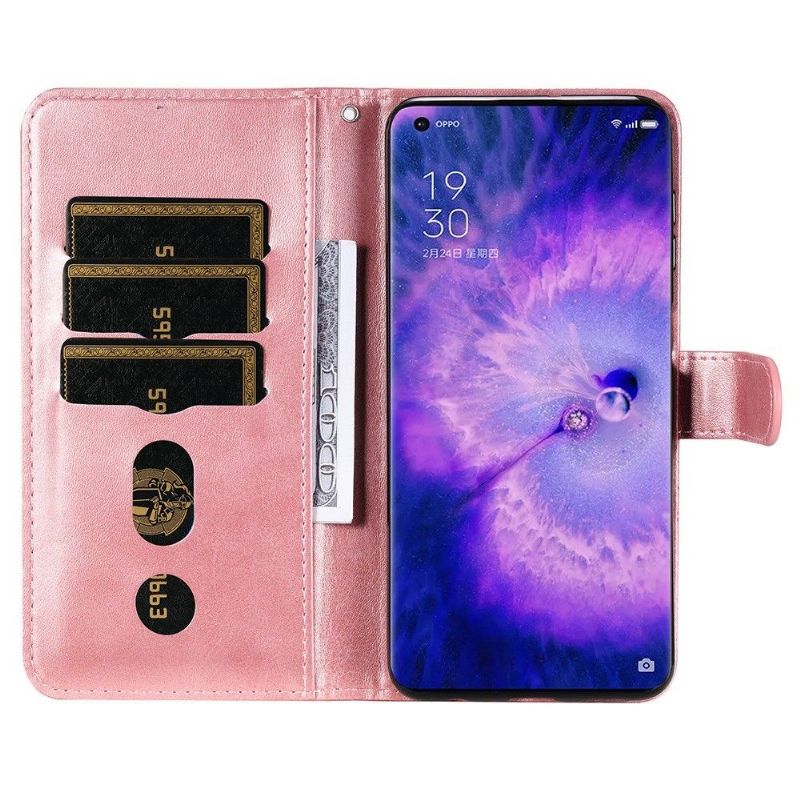 Flipové Pouzdro Na Oppo Find X5 Pro Peněženkové Pouzdro Peněženka Elena