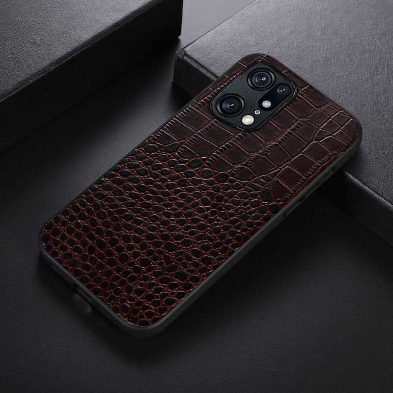 Kryt Na Oppo Find X5 Pro Kůže S Efektem Colette Croc