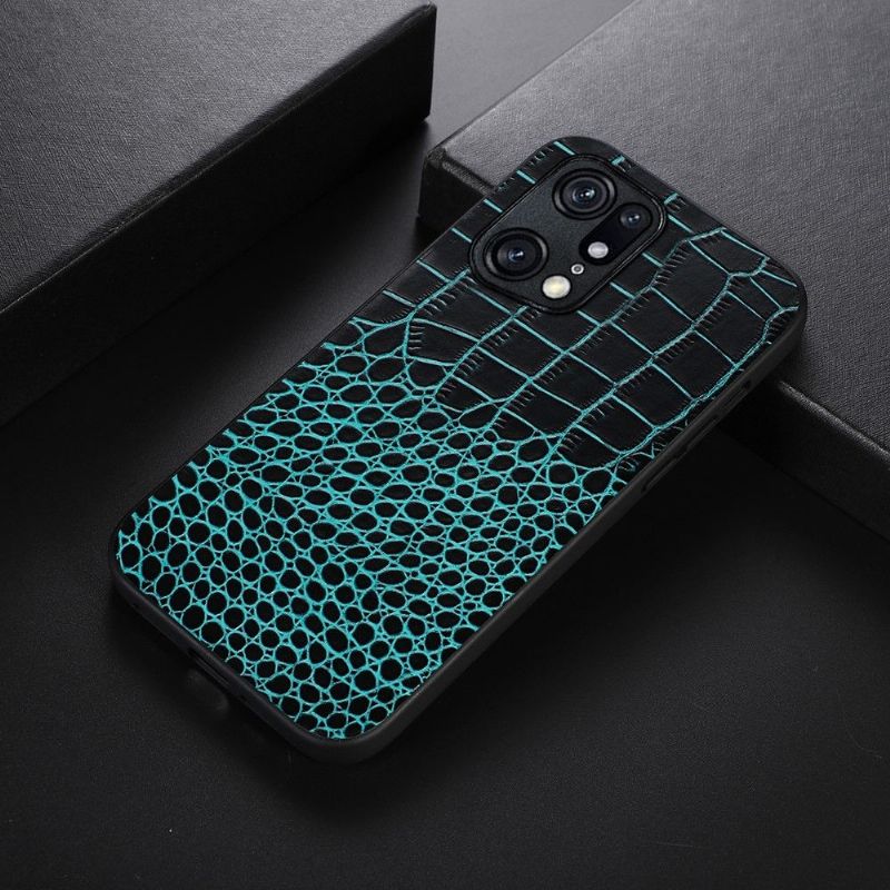 Kryt Na Oppo Find X5 Pro Kůže S Efektem Colette Croc