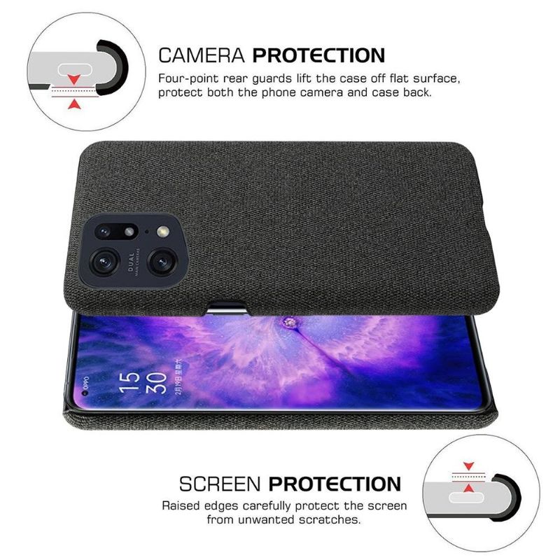 Kryt Na Oppo Find X5 Pro Látkový Potah