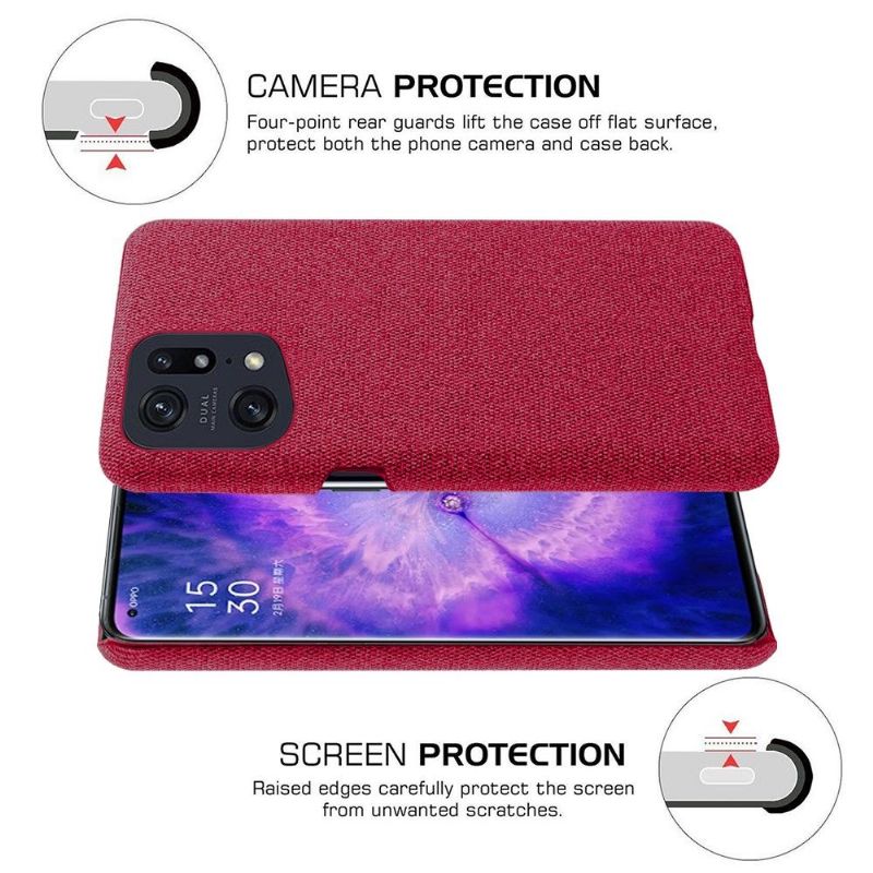 Kryt Na Oppo Find X5 Pro Látkový Potah