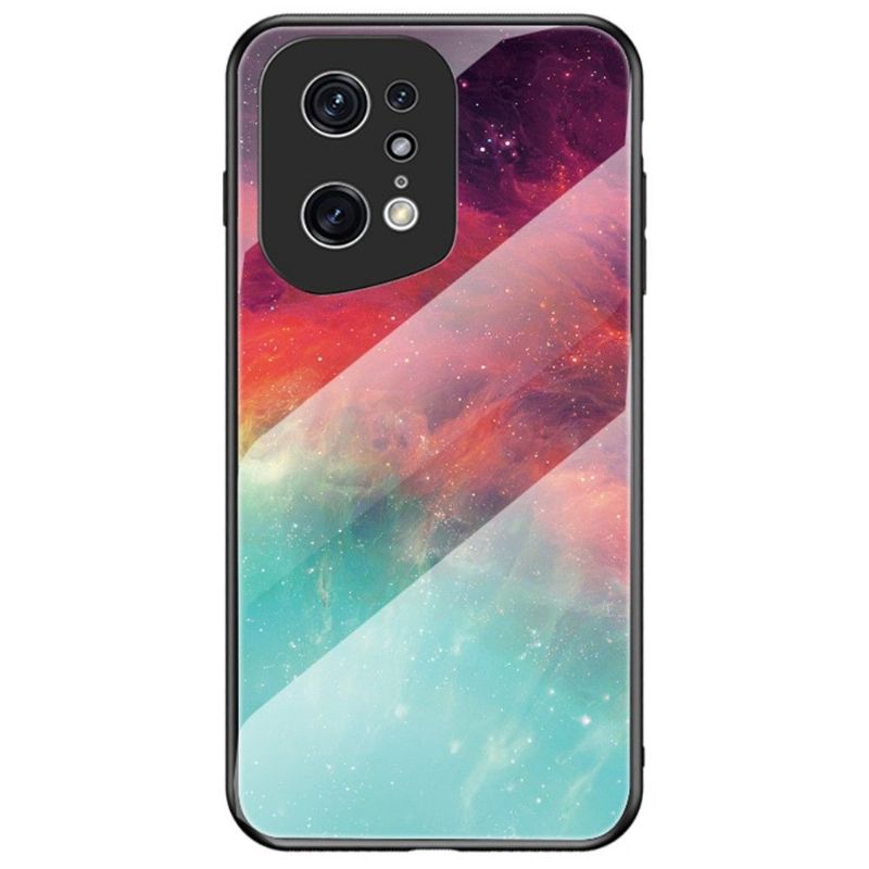 Kryt Na Oppo Find X5 Pro Mlhovina Skleněná Zadní Strana