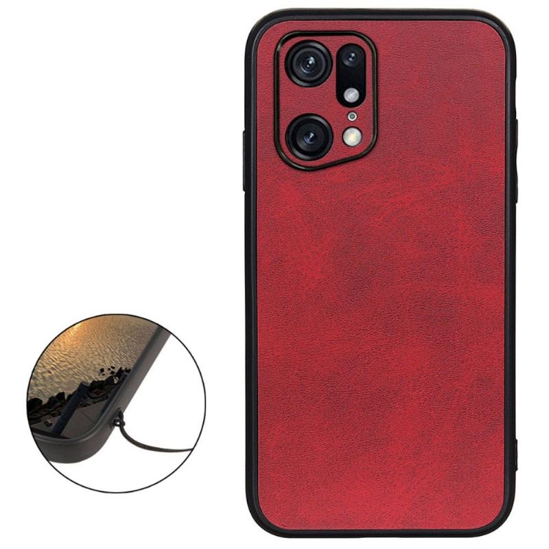 Kryt Na Oppo Find X5 Pro Vintage Umělý Kožený Jazz