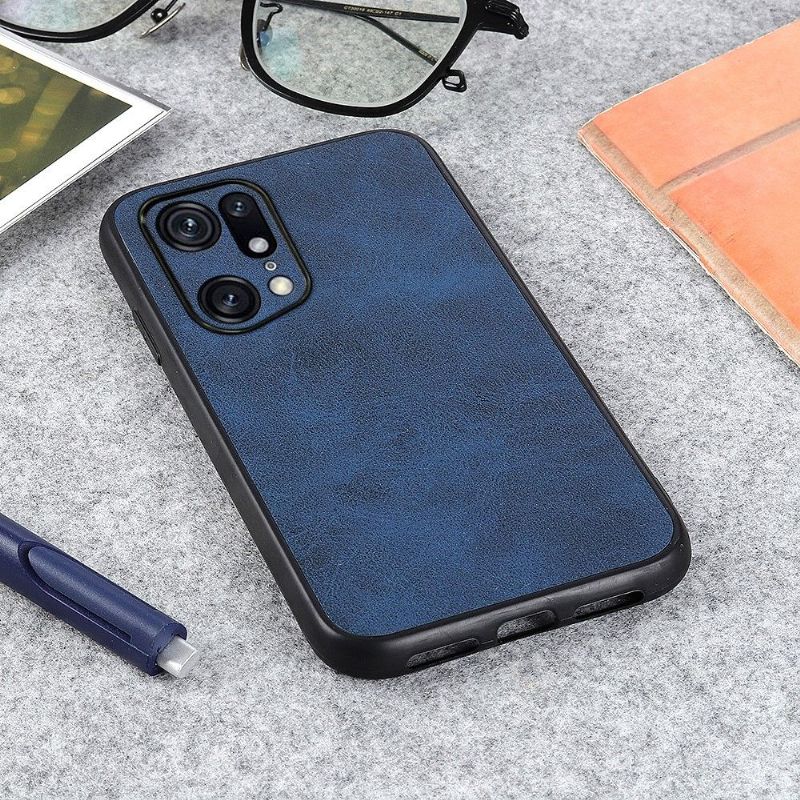 Kryt Na Oppo Find X5 Pro Vintage Umělý Kožený Jazz
