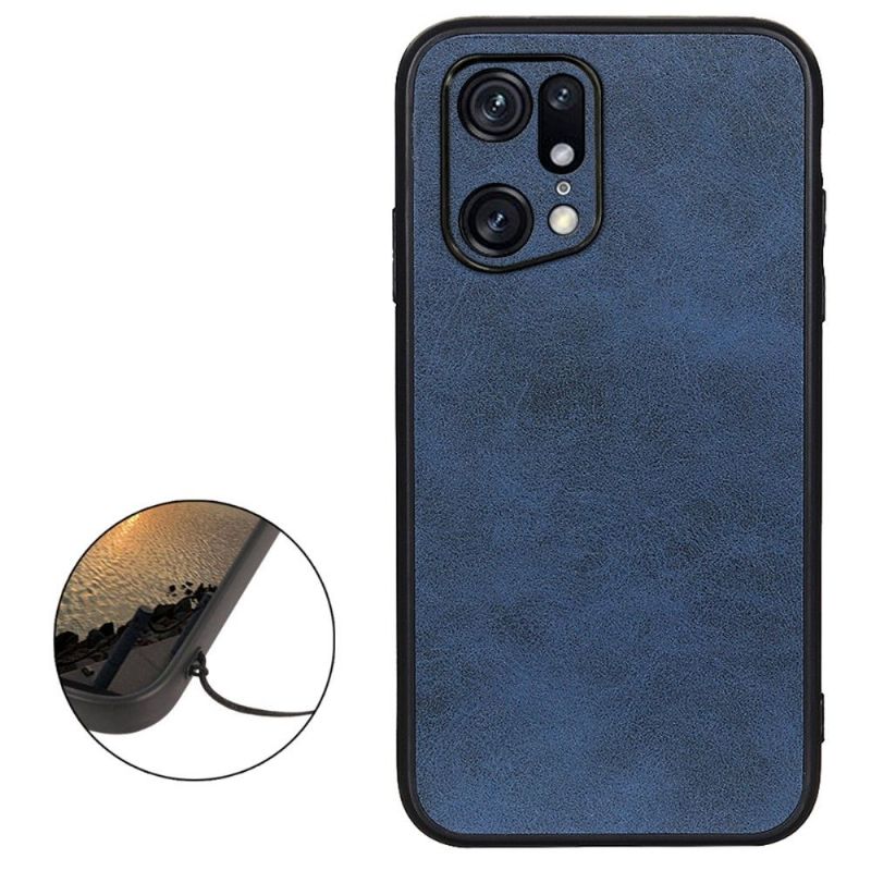 Kryt Na Oppo Find X5 Pro Vintage Umělý Kožený Jazz