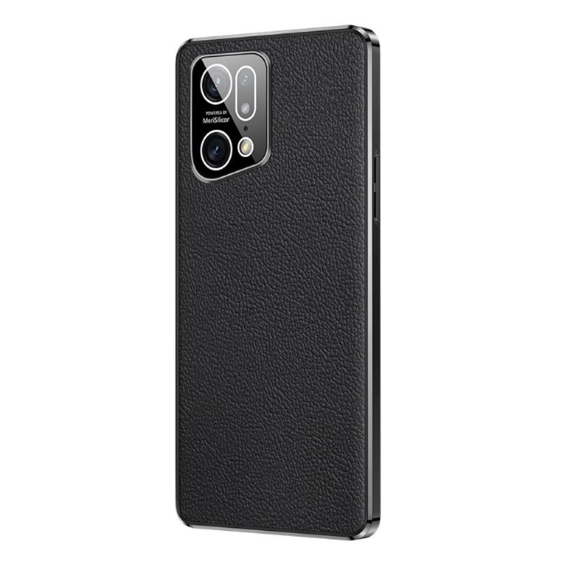 Kryty Na Mobil Na Oppo Find X5 Pro Zrnitá Pravá Kůže