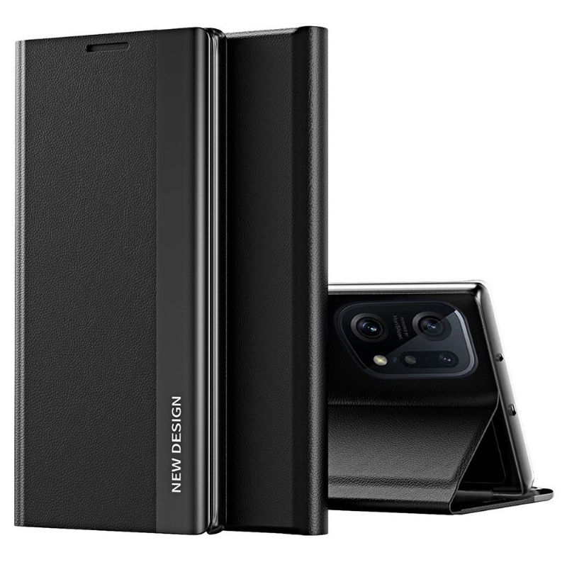 Pouzdra Na Oppo Find X5 Pro Obchodní Magnet S Koženým Efektem