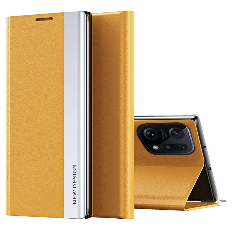 Pouzdra Na Oppo Find X5 Pro Obchodní Magnet S Koženým Efektem