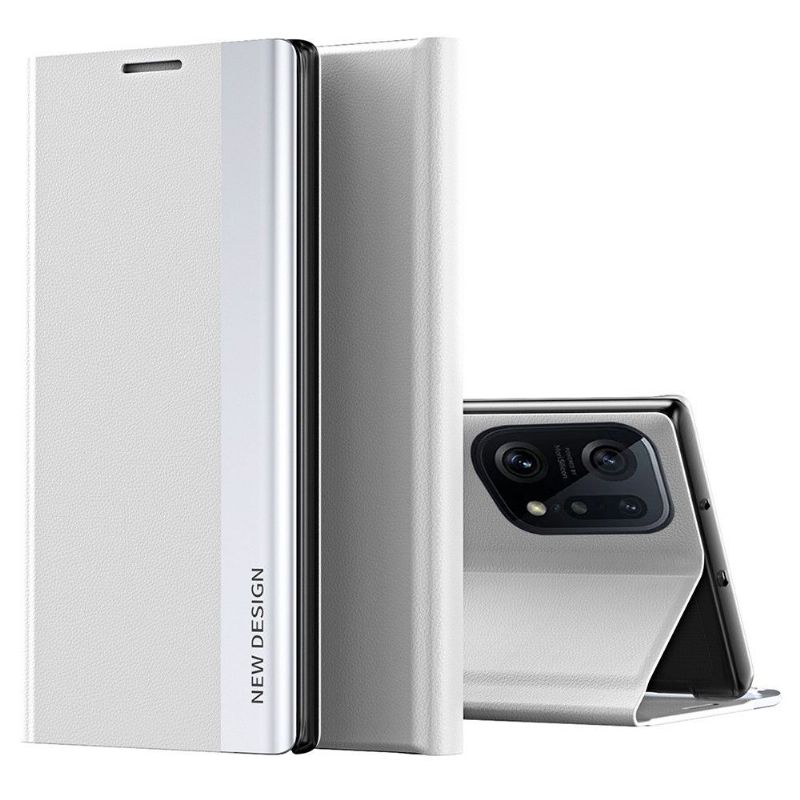 Pouzdra Na Oppo Find X5 Pro Obchodní Magnet S Koženým Efektem