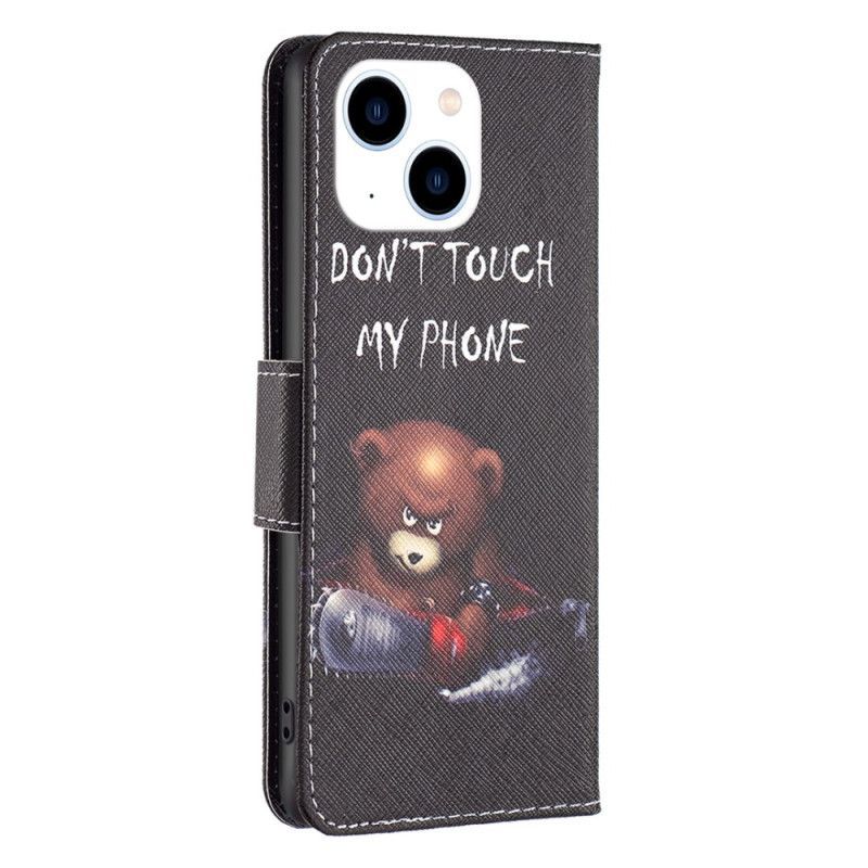 Flipové Pouzdro Na iPhone 15 Nebezpečný Medvěd