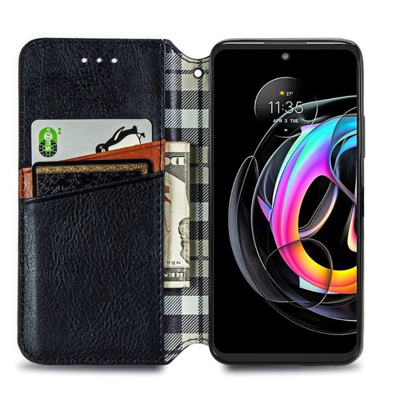 Flipové Pouzdro Na Motorola Edge 20 Lite Držák Karty Kub Design