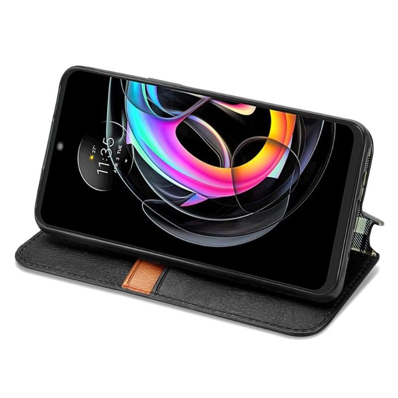 Flipové Pouzdro Na Motorola Edge 20 Lite Držák Karty Kub Design