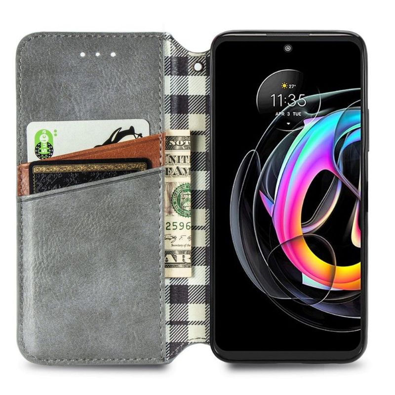 Flipové Pouzdro Na Motorola Edge 20 Lite Držák Karty Kub Design