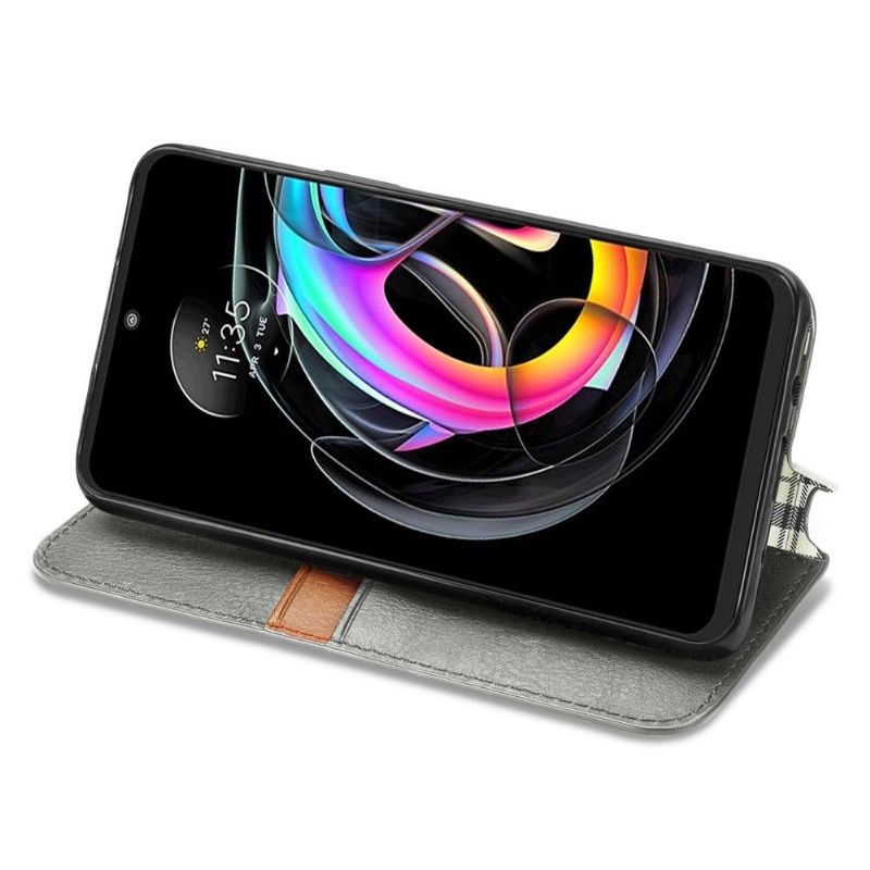 Flipové Pouzdro Na Motorola Edge 20 Lite Držák Karty Kub Design