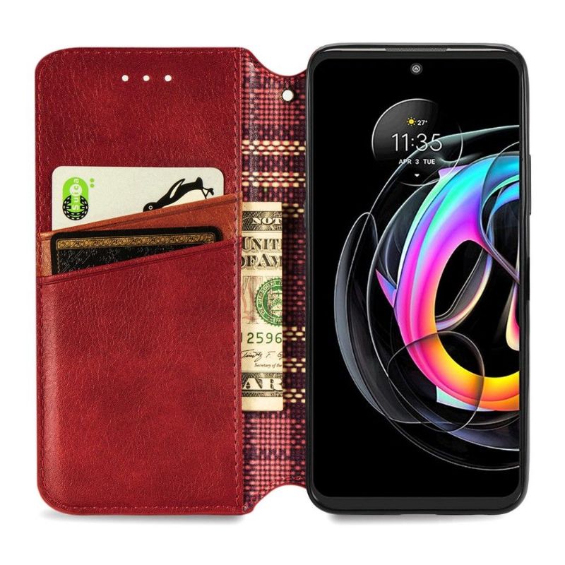 Flipové Pouzdro Na Motorola Edge 20 Lite Držák Karty Kub Design