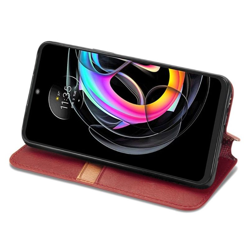 Flipové Pouzdro Na Motorola Edge 20 Lite Držák Karty Kub Design