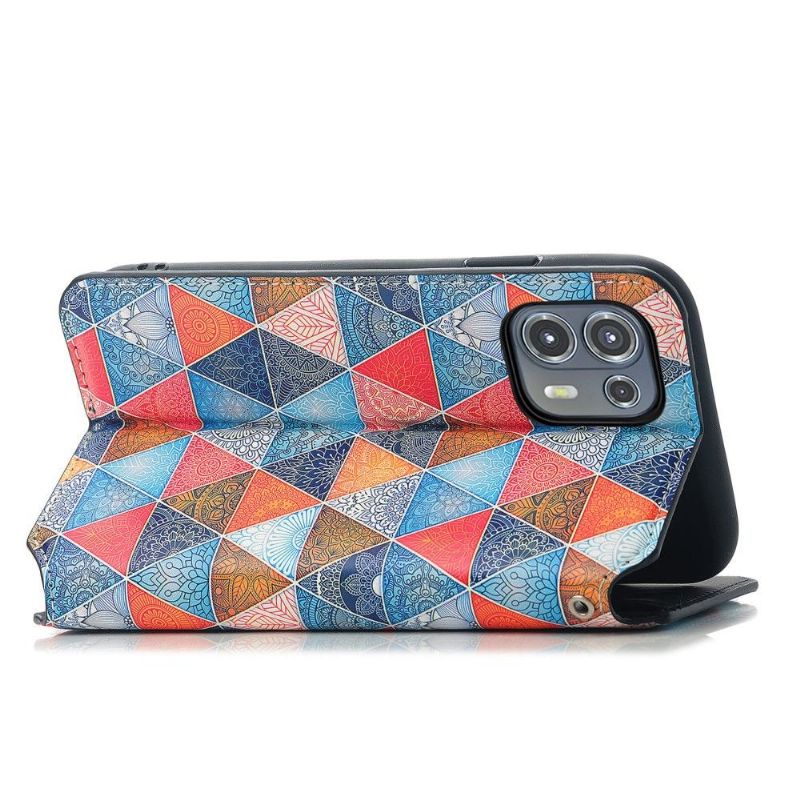 Flipové Pouzdro Na Motorola Edge 20 Lite Geometrická Mandala