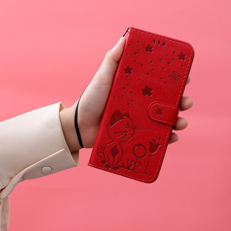 Flipové Pouzdro Na Motorola Edge 20 Lite Ilustrace Kočky