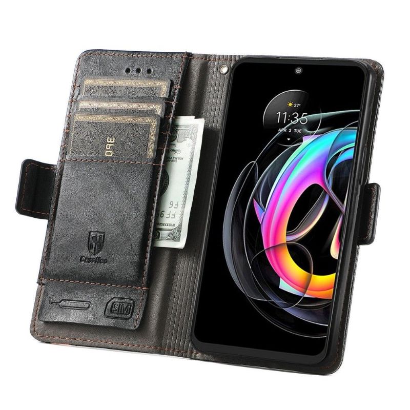 Flipové Pouzdro Na Motorola Edge 20 Lite Kožené Pouzdro Flip Business